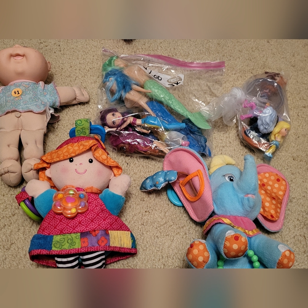 Colorful Plush Doll Set